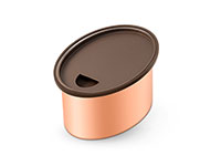 Copper Finished Stainless Steel 1 x 600 ml Container