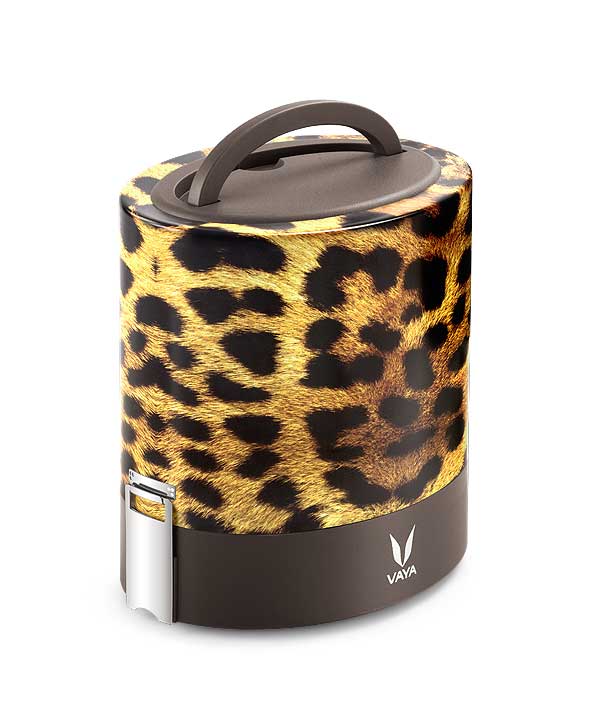 Tyffyn with Copper Finished Containers - 1000 ml - Cheetah