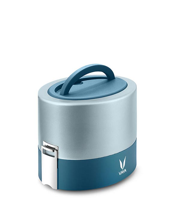 Tyffyn with Copper Finished Containers - 600 ml - Blue