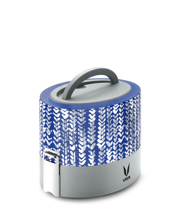 Tyffyn with Copper Finished Containers - 600 ml - Indigo